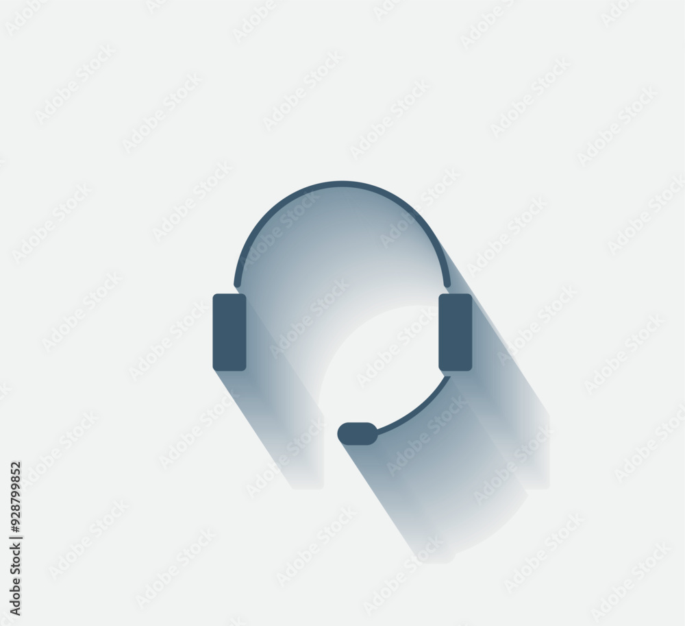 Poster vector dark color icon with shadow on light background