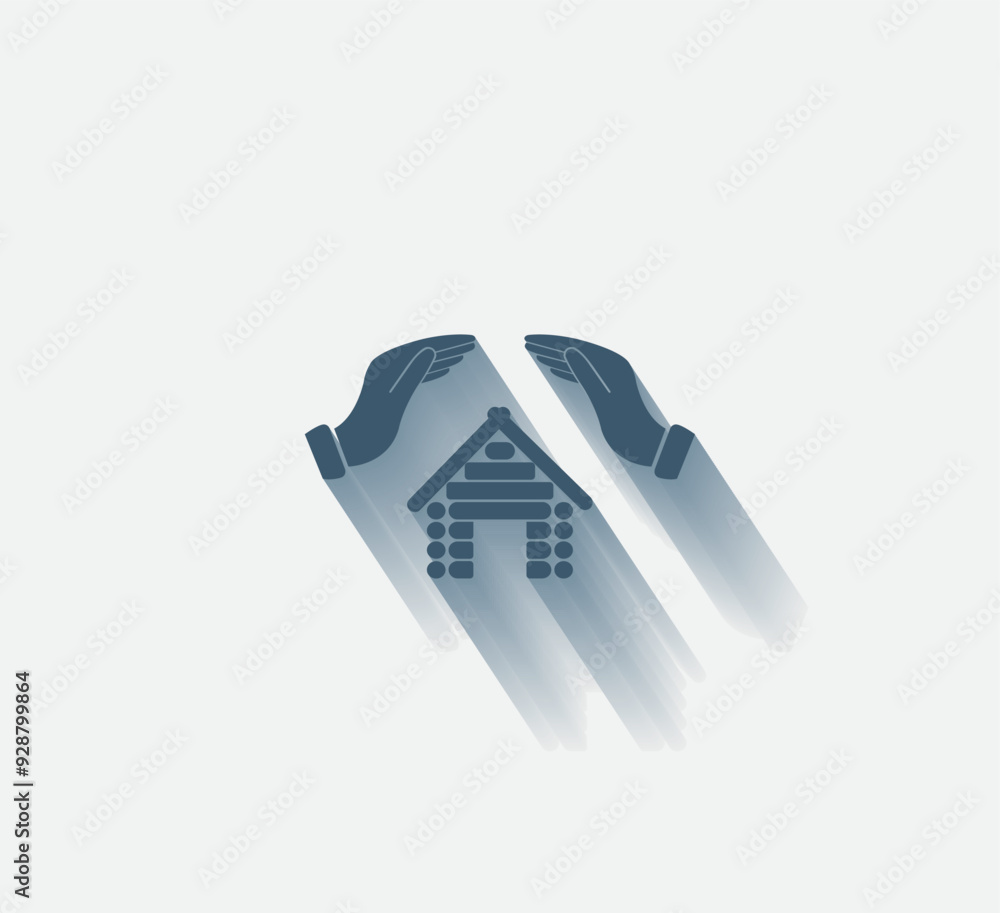 Aufkleber vector dark color icon with shadow on light background