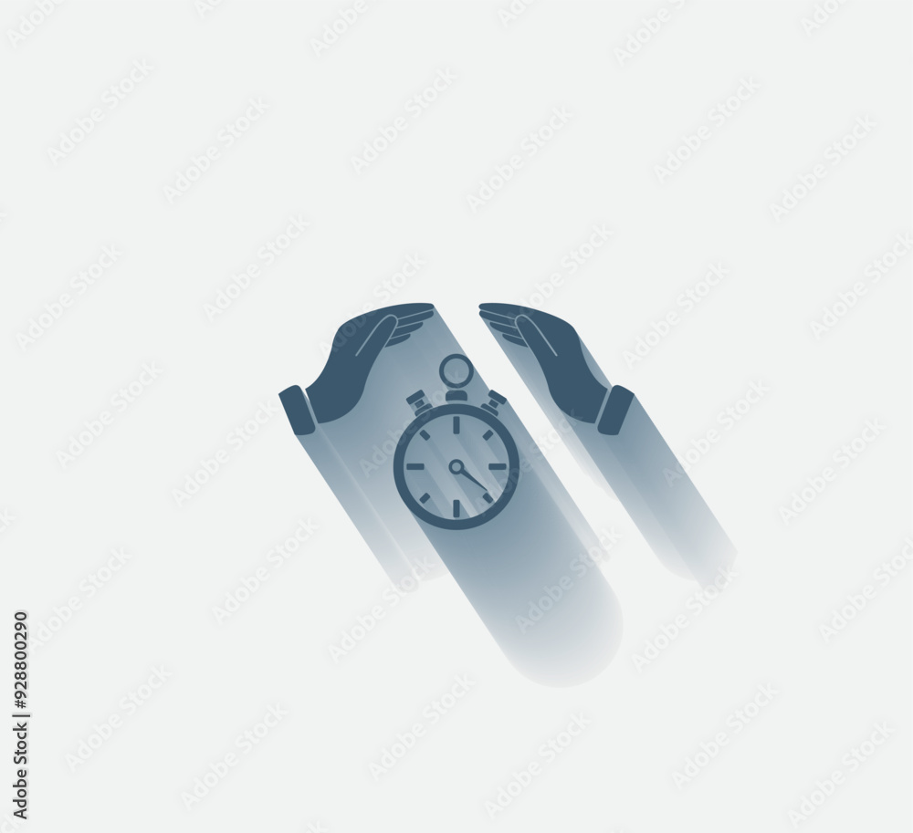 Poster vector dark color icon with shadow on light background