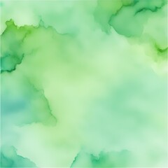 Watercolor Light Green and Sky Blue Wash Background

