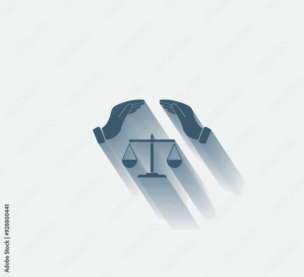 Poster vector dark color icon with shadow on light background