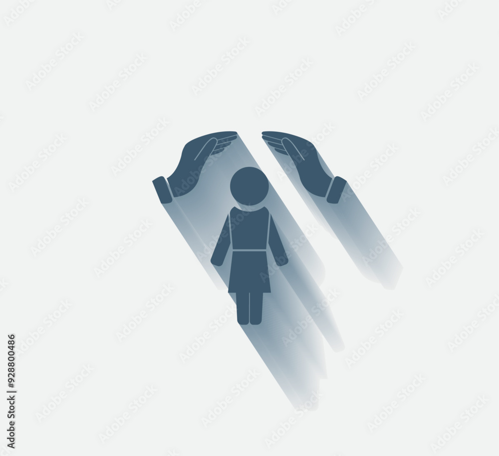 Poster vector dark color icon with shadow on light background