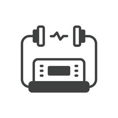 Defibrillator vector icon