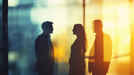 Meeting in office, professional. Generative AI