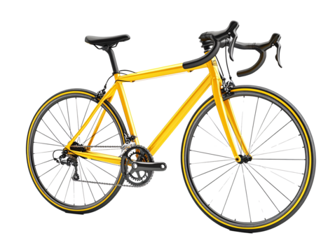 a yellow and black bicycle