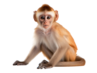 a monkey sitting on the floor