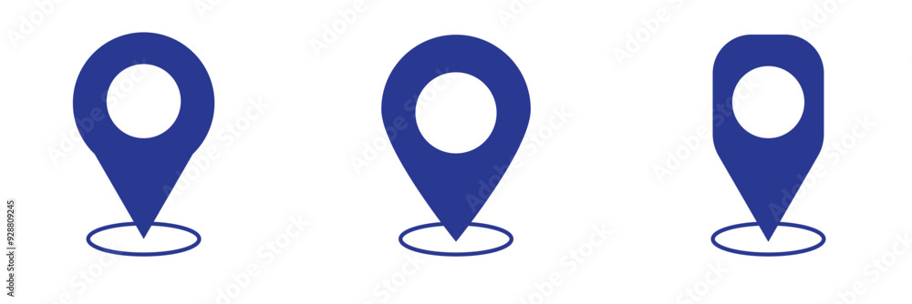 Poster location black logo pin icon. location icon. gps location symbol collection. map marker pointer icon