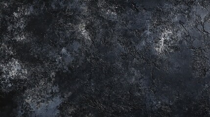 Obraz premium A textured dark surface with a mix of black and gray tones, suitable for backgrounds.