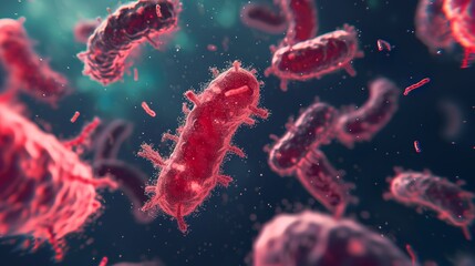 Fototapeta premium Bold Virus Texture for Public Safety