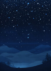 Fototapeta premium night with star