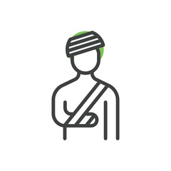 Injury vector icon