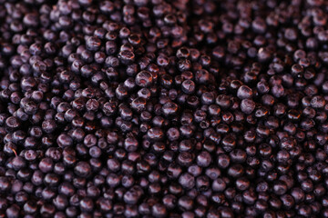 A pile of fresh blueberries