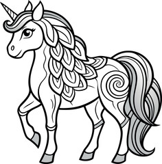 unicorn mandala design © MdAl