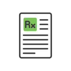 Rx Report vector icon