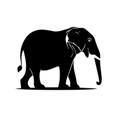 animal typography vector illustration in black