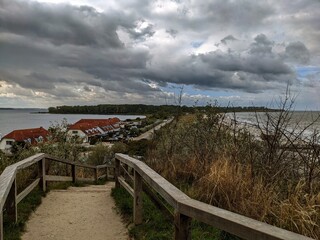 D&uuml;stere Wolkenwand in Rerik (Ostsee) - gloomy wall of clouds in Rerik