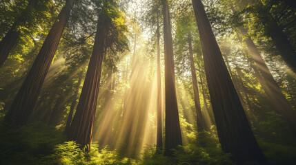 Obraz premium Majestic_view_of_tall_trees