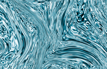 Precious metal flow image. Marble abstract background digital illustration. 3d illustration