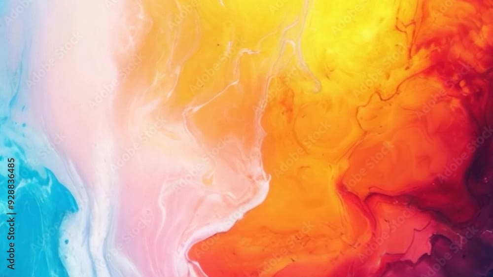 Poster vibrant abstract swirl of blue red colors with smooth gradient transition smooth fluid motion video