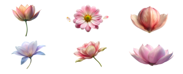 Blossom Flower Petal Plant Isolated on Transparent Background