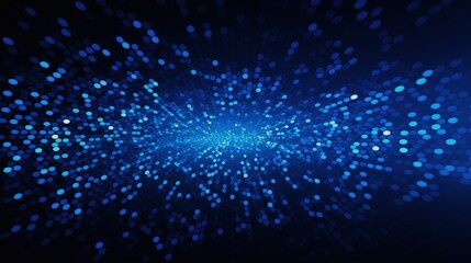 Abstract blue light bokeh