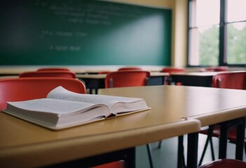 modern classroom. Back to school concept. Generative ai . AI