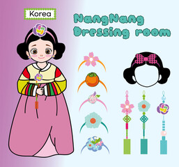 Girl in Korean Traditional Costume Hanbok