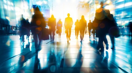 Business team success blurred background illustration generated by ai