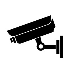 CCTV Security  Black Icon,Vector Illustration, Isolate On White Background Label. EPS10