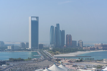 Abu Dhabi city view from the top