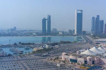 Abu Dhabi city view from the top