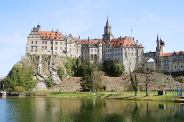 Fototapeta premium Panorama of Sigmaringen castle, Baden Wuerttemberg, Germany