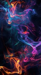 Fototapeta premium Abstract colorful smoke