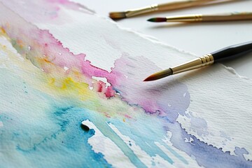 Fototapeta premium A detailed image of a painter's brush, ideal for art-related or educational contexts