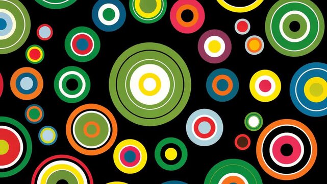 basic color circles motion design abstract graphic animation