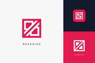 Abstract Digital App Brand Logo