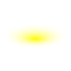 Yellow Light Effect On Transparent Background Bright Light Effect