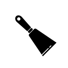 construction spatula, putty - simple vector icon
