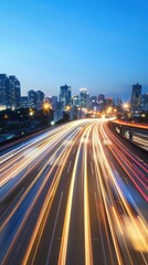 Fototapeta premium traffic at night