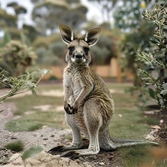 Fototapeta premium kangaroo in the zoo