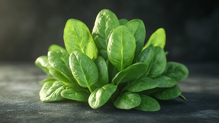 Fresh Spinach Leaves.