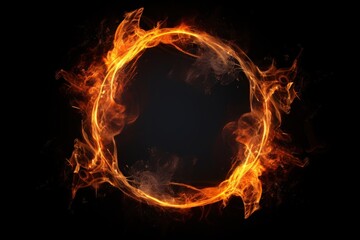 Fiery ring of flames