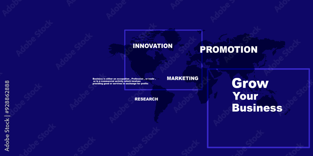 Aufkleber 2d illustration digital abstract business networking background