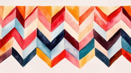 Bohostyle Christmas tree skirt clipart, with geometric patterns, watercolor illustration, soft hues, isolated on white background