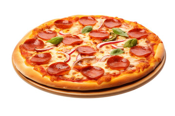 Pizza on transparent background. Pizza related themes. Fast food. Pizza sale. Images for graphic...