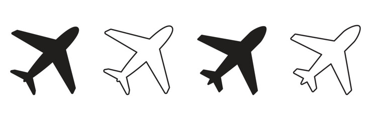 Obraz premium Airplane plane icon vector art
