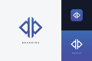 Abstract Digital App Brand Logo