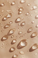 Water droplets on skin