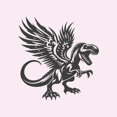 Daunosaur Vector for Print Baby Dino  Playing