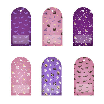 Halloween Tags colorful gift tags from: to: illustrated and fun 